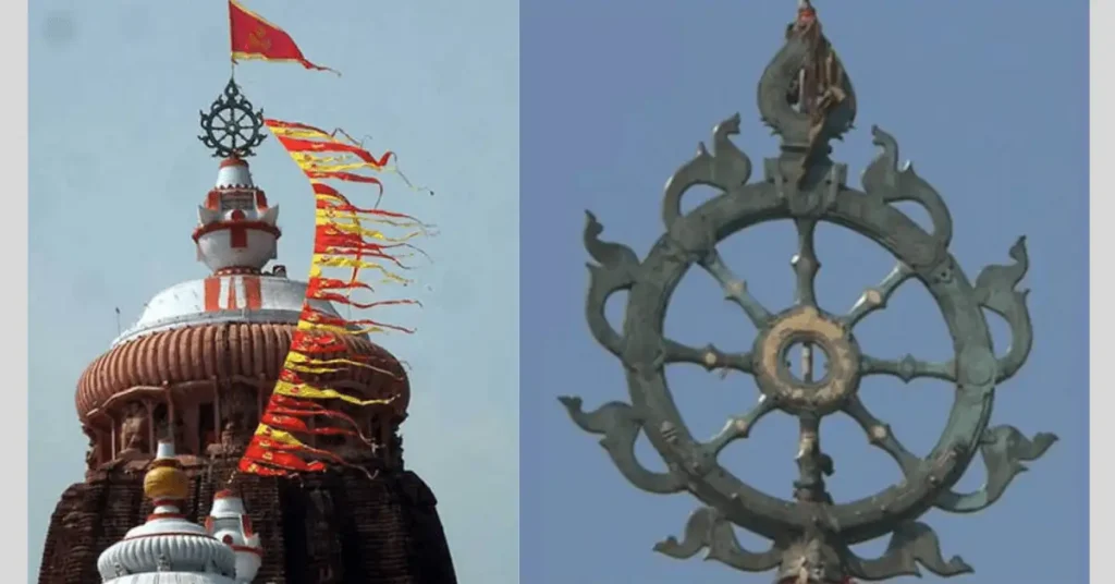 Flag_and_Sudarshashan_Chakra