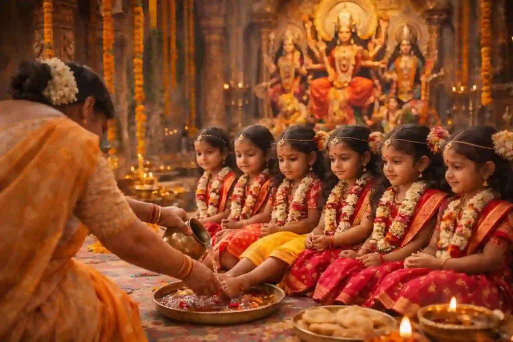 Kumari-Puja-in-Navratri