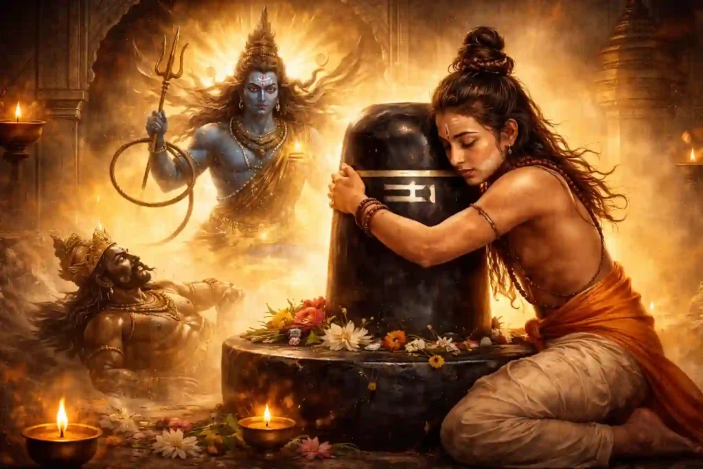 Markandeya-and-Shiva