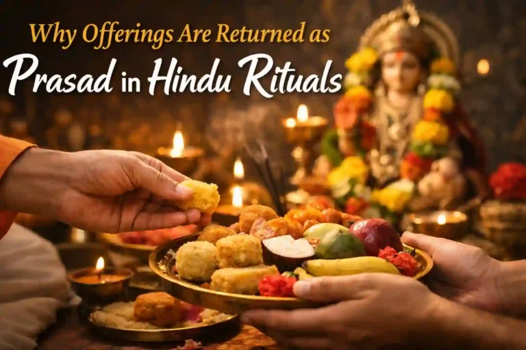 Why Offerings Are Returned as Prasad in Hindu Rituals