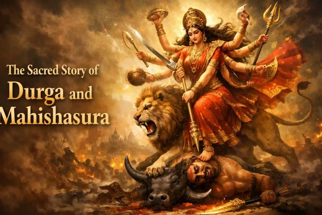 Durga-and-Mahishasura-story