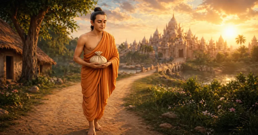 Sudama-offering-poha-to-Krishna-in-a-story-of-true-friendship-and-devotion