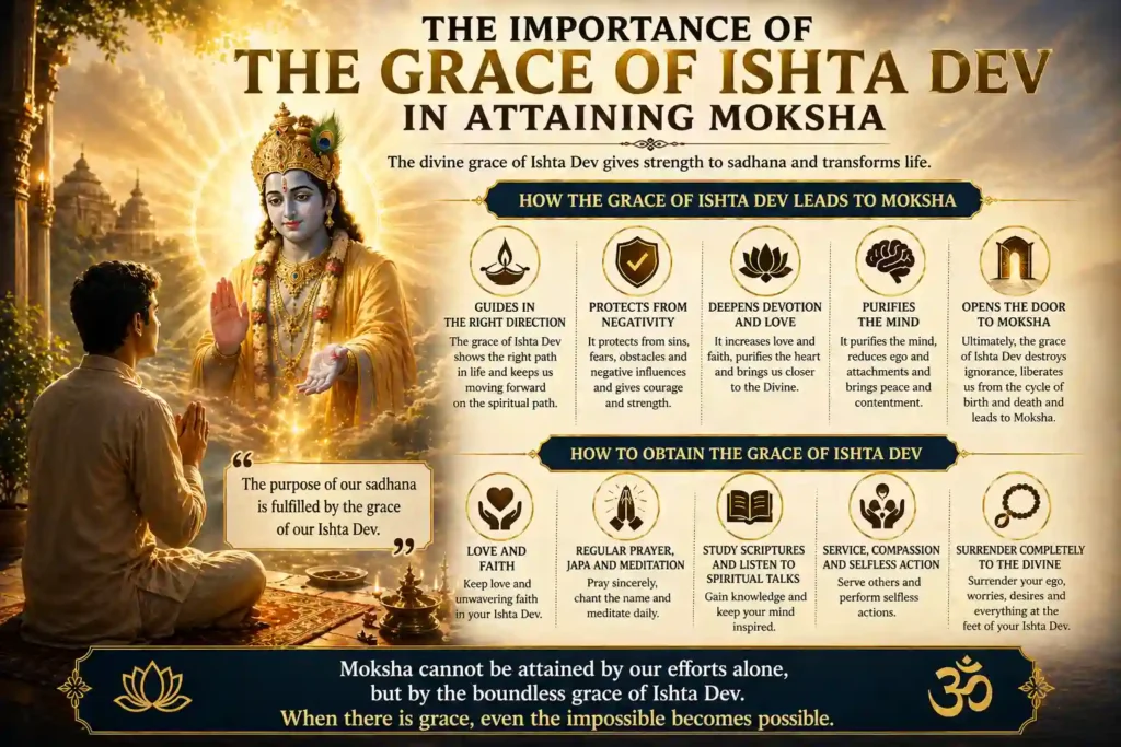 Importance of Ishta Dev grace in attaining Moksha