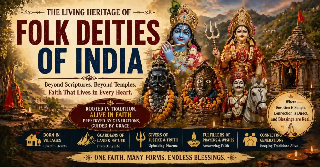 Living tradition of folk deities of India connecting people and generations