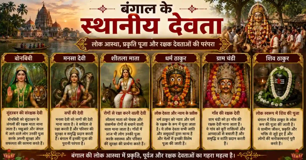 बंगाल के स्थानीय देवता, बोनबिबी, मनसा देवी और लोक आस्था