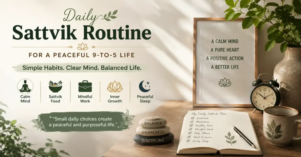 Daily sattvik habits for awareness, balance, and inner peace