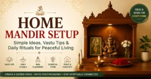 Home Mandir Setup: Simple Ideas, Vastu Tips & Daily Rituals for Peaceful Living