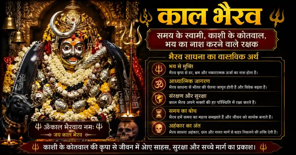 काल भैरव का दिव्य स्वरूप, भय का नाश, समय का बोध और भैरव साधना का आध्यात्मिक अर्थ