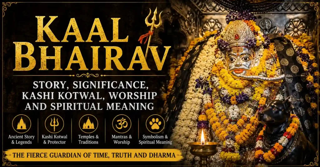 Kaal Bhairav worshipped as the Kashi Kotwal and guardian of Varanasi