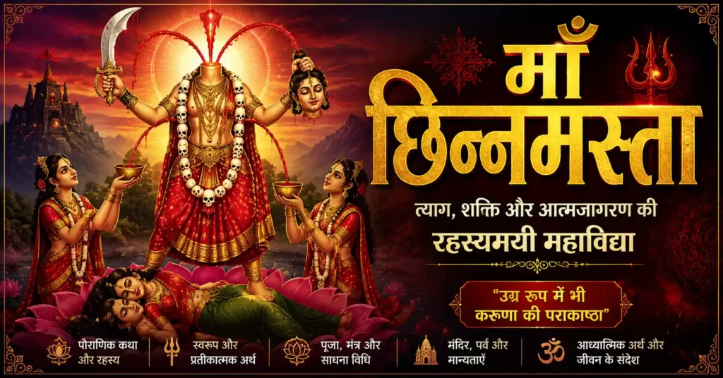 माँ छिन्नमस्ता का दिव्य और रहस्यमयी उग्र स्वरूप