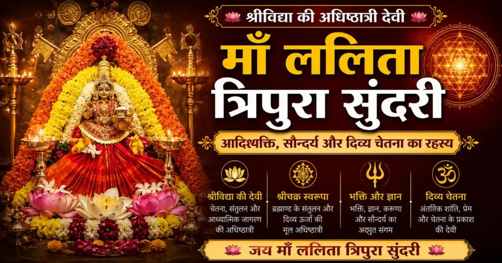 माँ ललिता त्रिपुरा सुंदरी, श्रीविद्या और दिव्य चेतना का गहरा आध्यात्मिक रहस्य