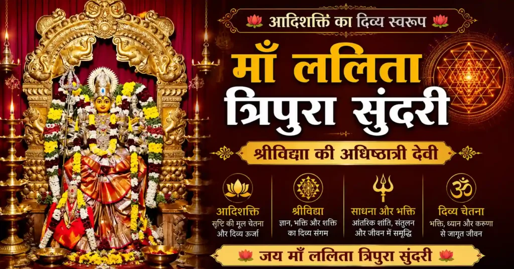 श्रीचक्र और श्रीविद्या से जुड़ी माँ ललिता त्रिपुरा सुंदरी की आध्यात्मिक उपासना