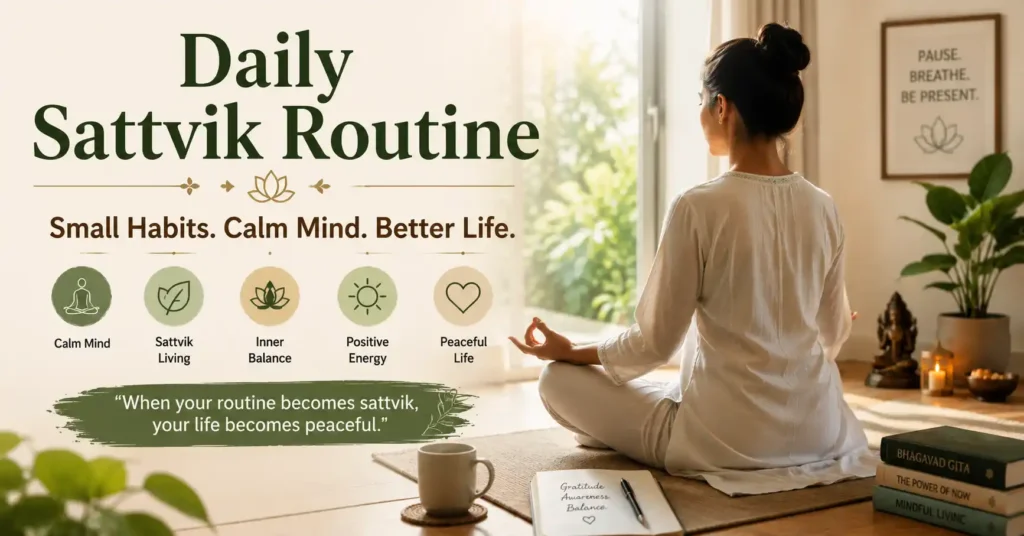Mindful work-life balance through a sattvik lifestyle