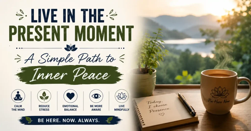 Mindfulness and present moment awareness for calm living