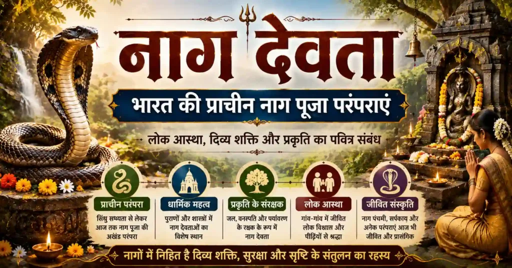 भारत की नाग संस्कृति, लोक परंपराओं और धार्मिक विरासत को दर्शाता चित्र