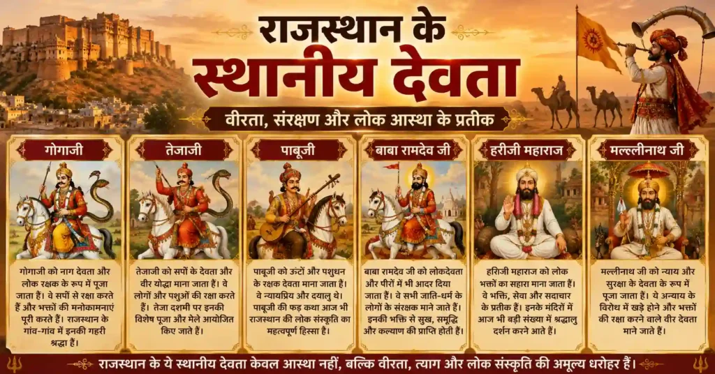 राजस्थान के स्थानीय देवता, गोगाजी, तेजाजी और लोक वीर परंपराएं