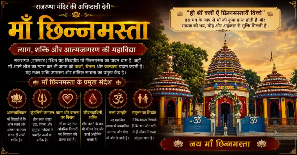 झारखंड स्थित प्रसिद्ध राजरप्पा छिन्नमस्ता मंदिर का दृश्य