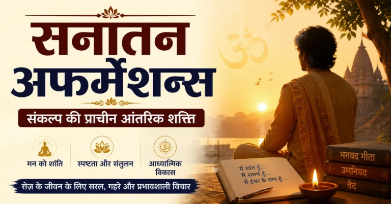 सनातन अफ़र्मेशन्स: संकल्प की प्राचीन आंतरिक शक्ति