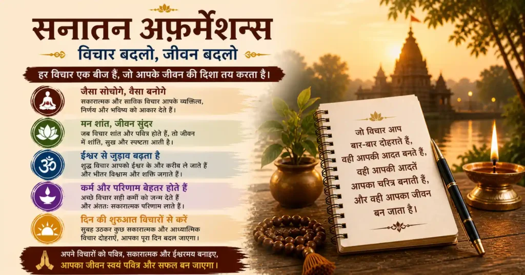 सनातन अफ़र्मेशन्स कैसे करें