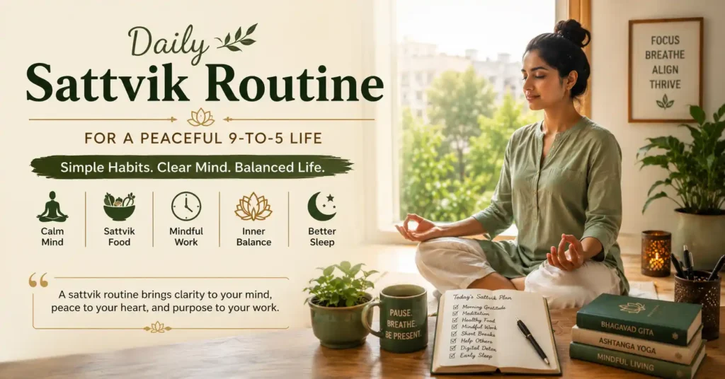 Sattvik routine helping modern professionals find calm and clarity