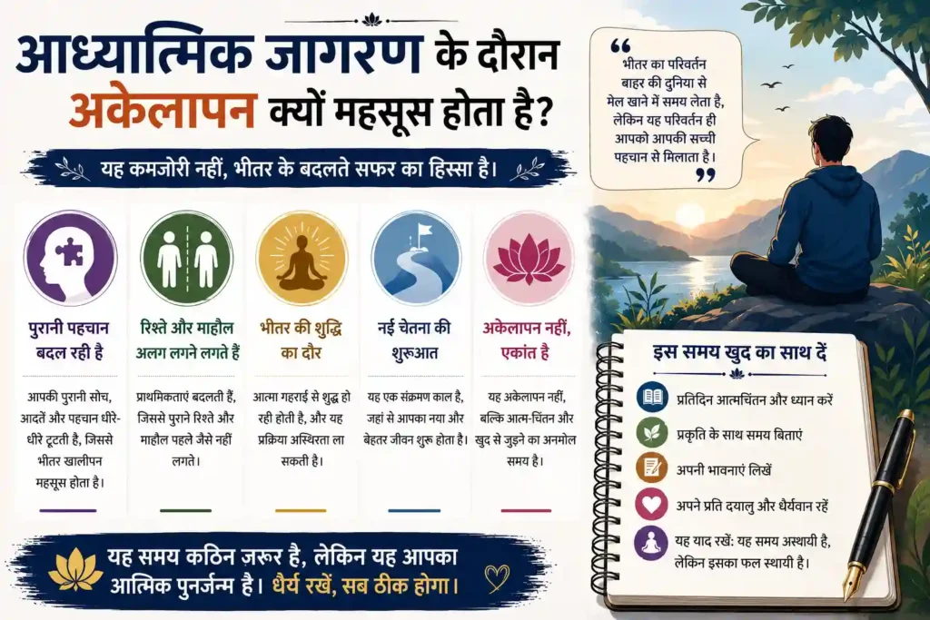 पहाड़ों के बीच बैठे व्यक्ति के माध्यम से नई चेतना और आंतरिक परिवर्तन को दर्शाती इमेज