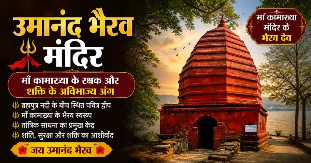 उमानंद भैरव मंदिर ब्रह्मपुत्र द्वीप माँ कामाख्या मंदिर के भैरव देव