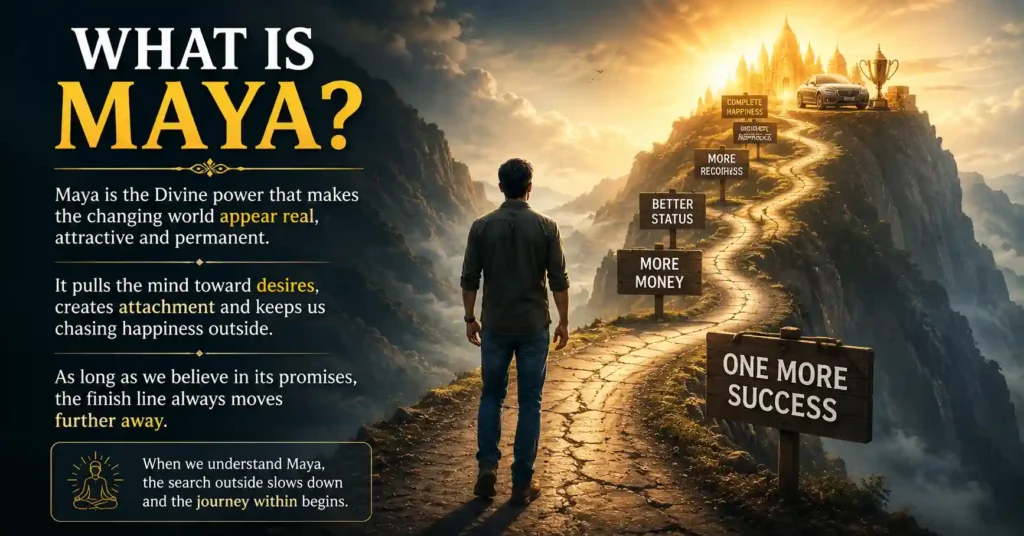 Understanding the power of Maya and how attachment creates restlessness in daily life