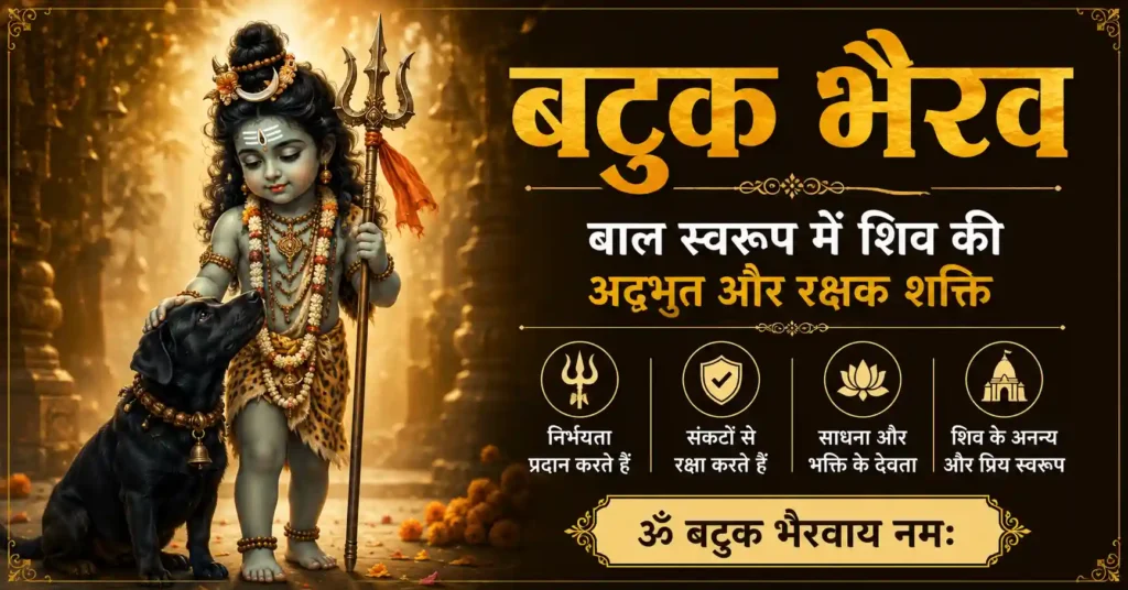 बटुक भैरव का करुणामय बाल स्वरूप, निर्भयता और आध्यात्मिक संरक्षण का प्रतीक