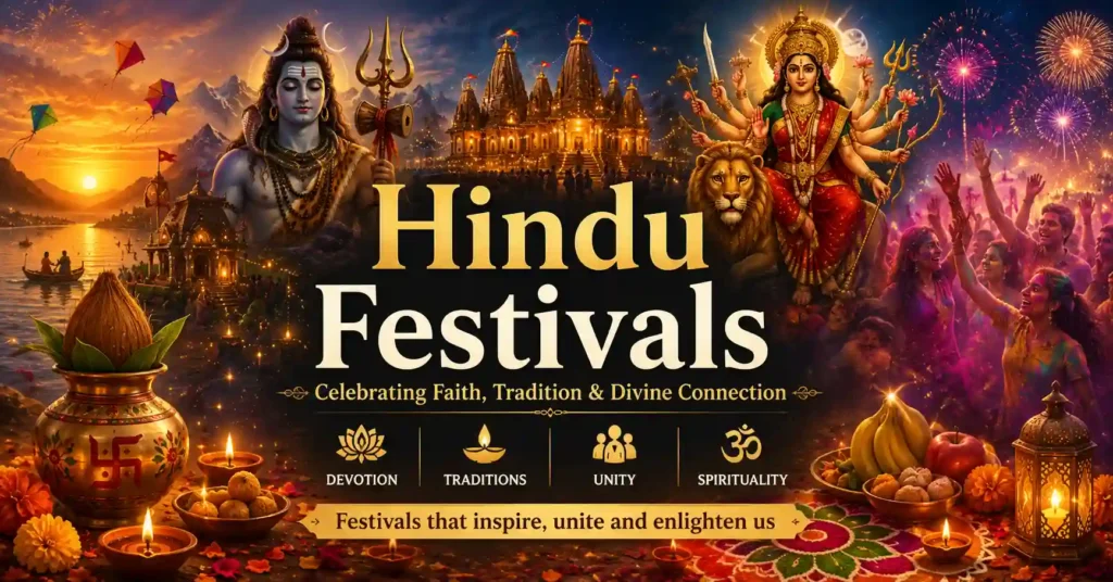 Hindu festivals celebrating faith, tradition, devotion, and the diverse cultural heritage of Sanatan Dharma