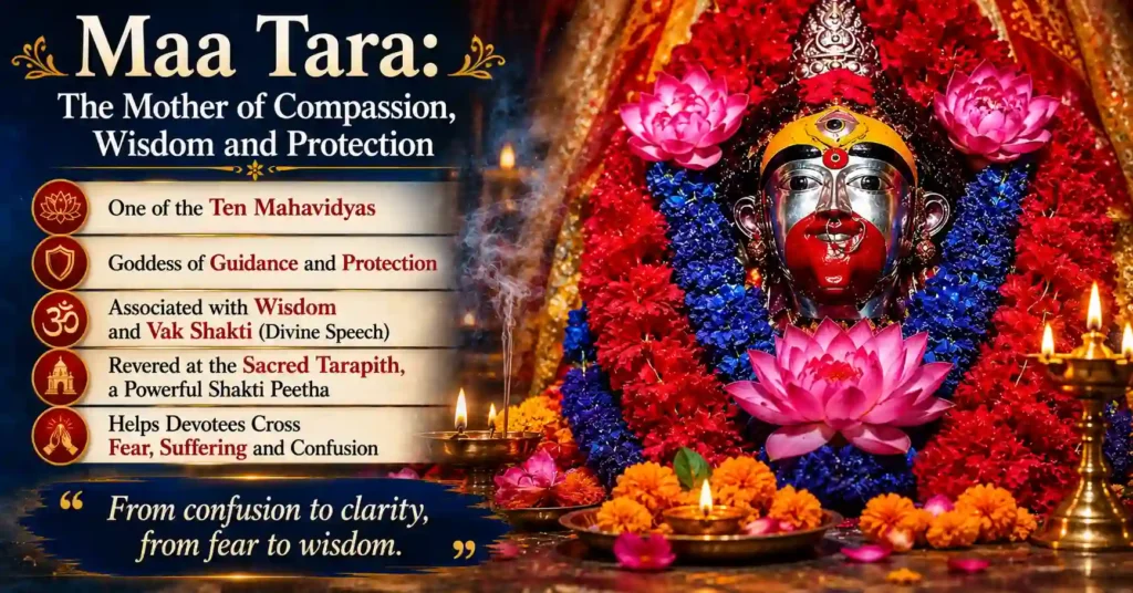 Tarapith, the living seat of Maa Tara, associated with Vamakhepa, devotion, transformation, and Shakti worship.