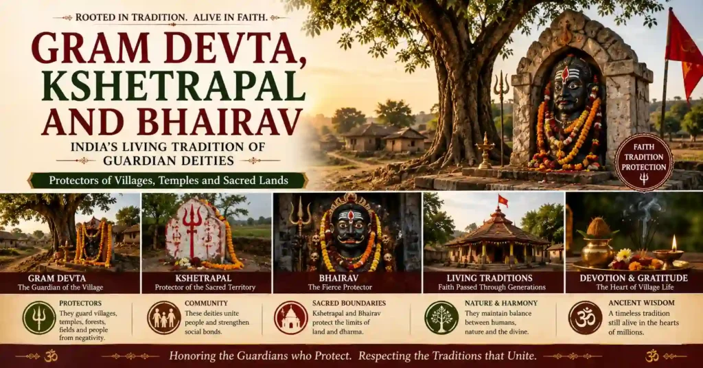 Gram Devta, Kshetrapal and Bhairav, the guardian deities protecting villages, temples and sacred lands across India
