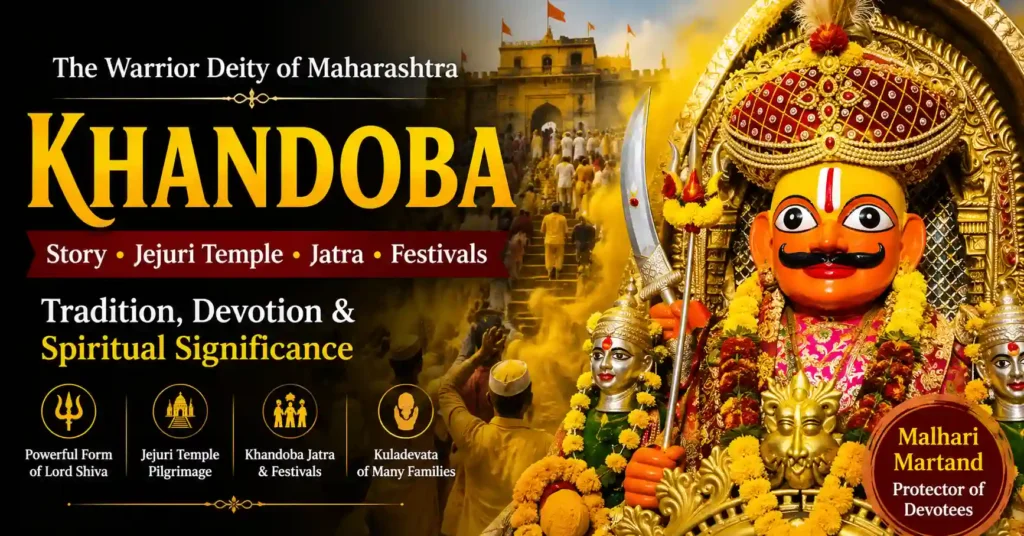 Khandoba God at Jejuri Temple in Maharashtra