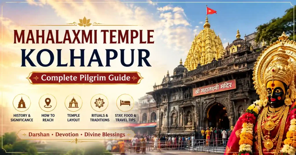 Mahalaxmi Temple Kolhapur with the sacred Ambabai shrine, one of the revered Maha Shakti Peethas in Maharashtra
