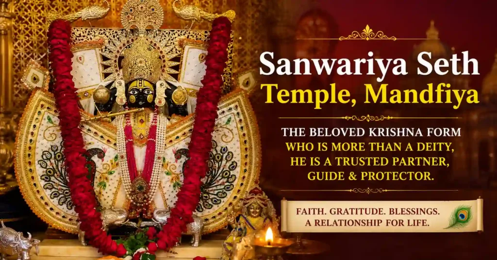 Devotees worship Sanwariya Seth as Lord Krishna and lovingly regard him as their Divine Business Partner