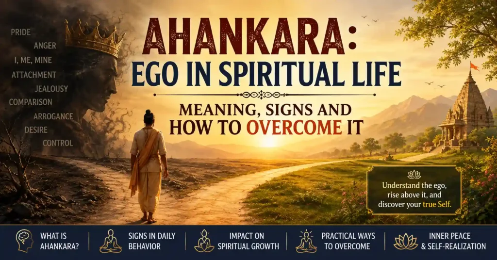Ahankara: Ego in Spiritual Life, meaning, signs and how to overcome it