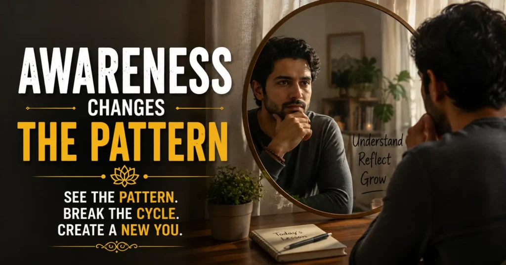 Self-awareness helping break repeating life patterns and karmic cycles