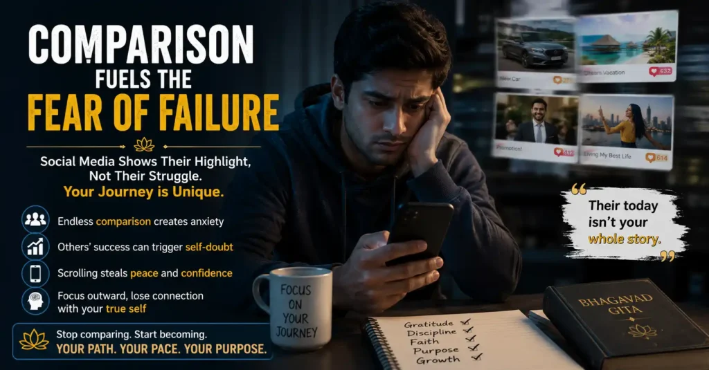 Young adult struggling with fear of failure and uncertainty about life direction