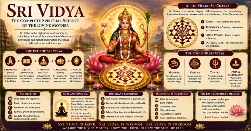 Legacy of Sri Vidya through Lalita Tripura Sundari, Sri Chakra and Guru Parampara