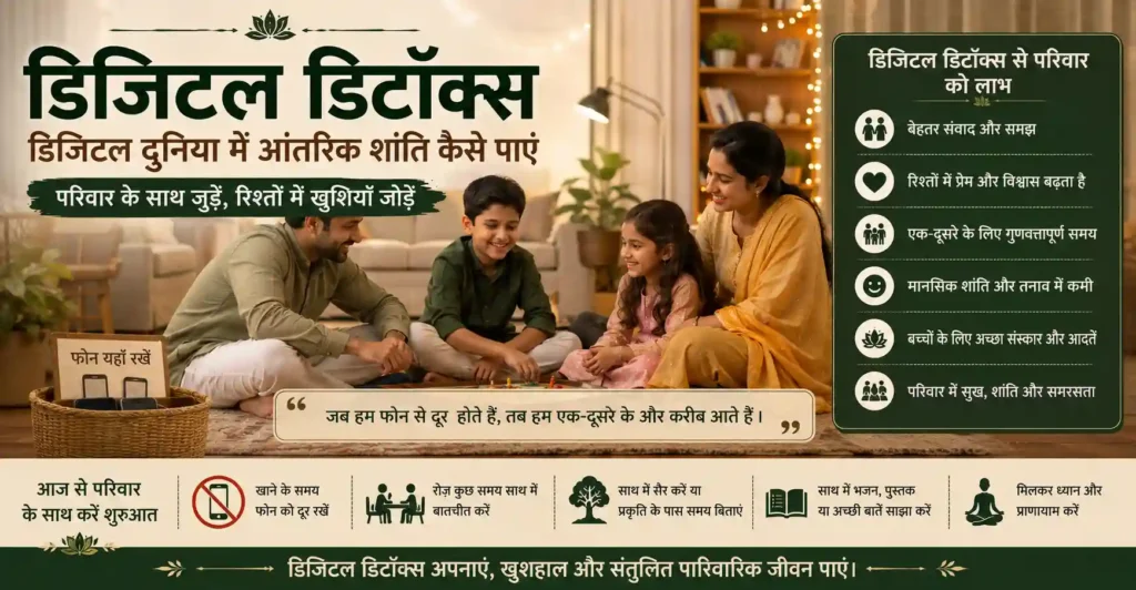 परिवार के साथ स्क्रीन-मुक्त समय और बेहतर रिश्ते