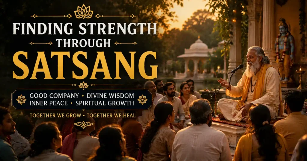 Spiritual seekers gaining strength and guidance through satsang and spiritual company