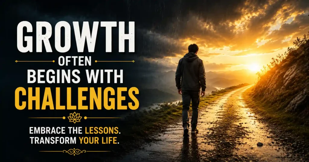 Personal growth through challenges and difficult experiences from a karma perspective