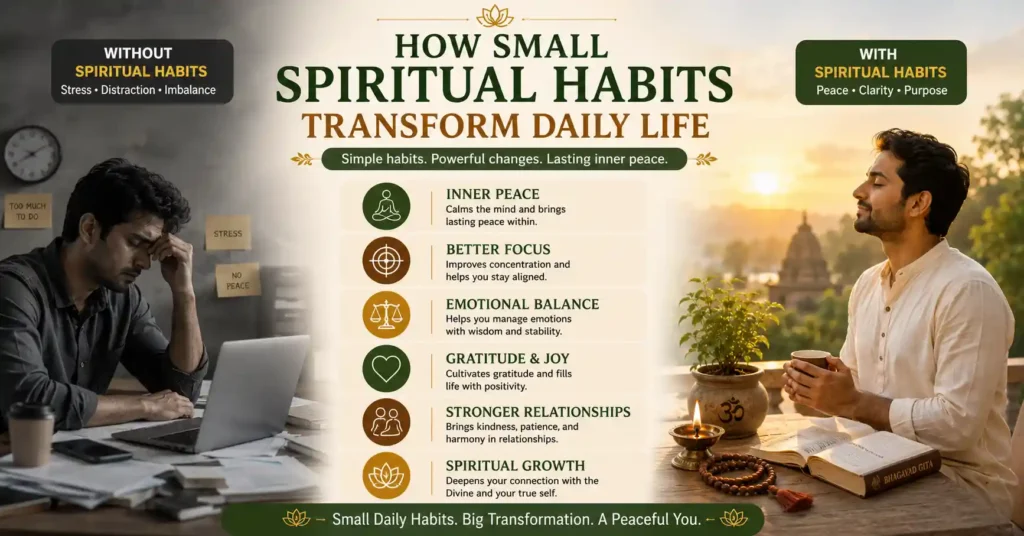 Benefits of daily spiritual habits for emotional balance and spiritual growth