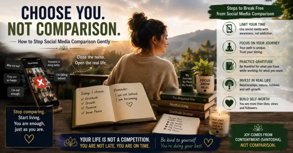 Practical steps to overcome social media comparison and focus on personal growth