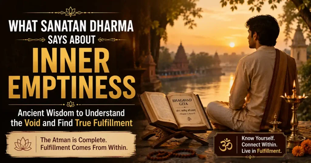 Sanatan Dharma teachings on inner emptiness, self-realization, inner fulfillment, and the true nature of the Self