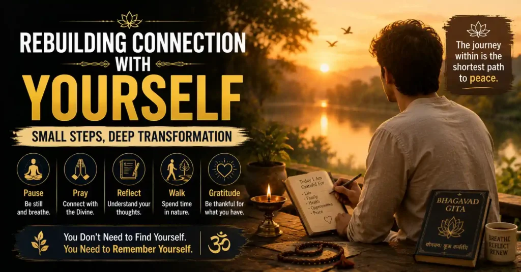 Healing inner emptiness through self-connection, gratitude, reflection, prayer, and spiritual practices