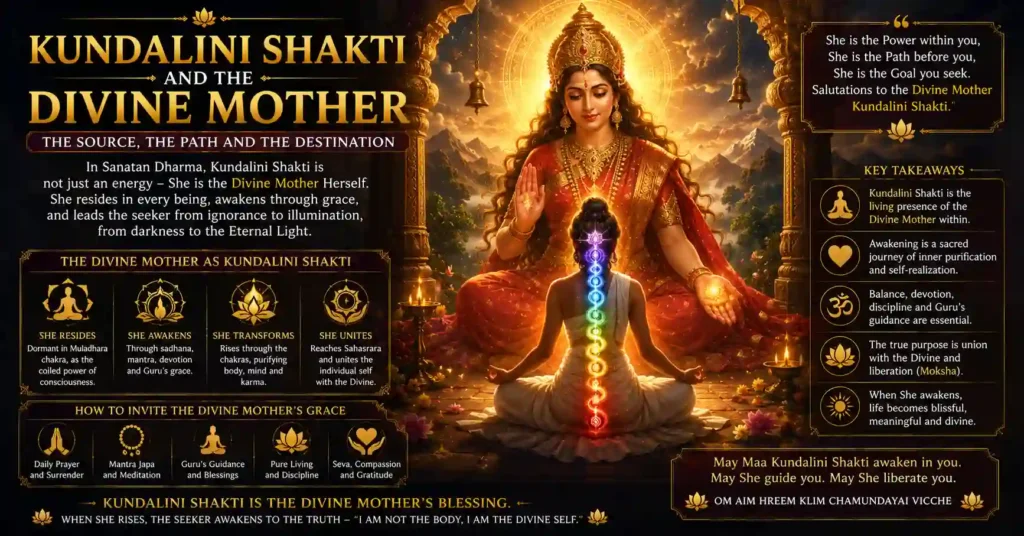 Divine Mother as the source of Kundalini Shakti and spiritual awakening within every seeker
