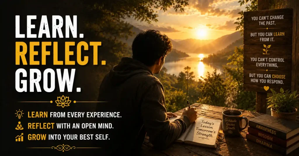 Learning from life experiences through reflection, awareness and spiritual growth