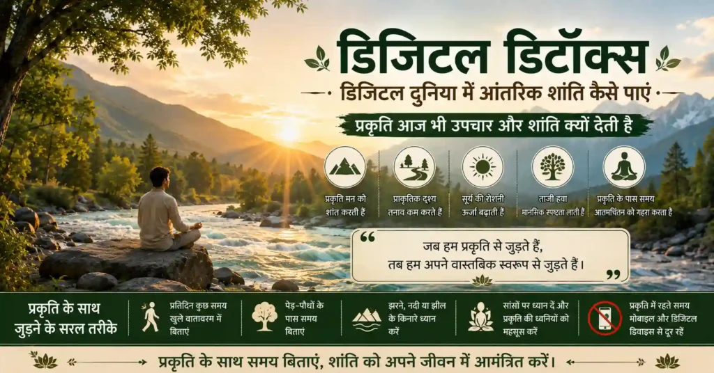 प्रकृति के बीच मानसिक शांति और आंतरिक संतुलन