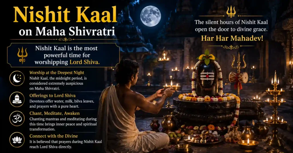 Nishit Kaal worship during Maha Shivratri and devotion to Lord Shiva