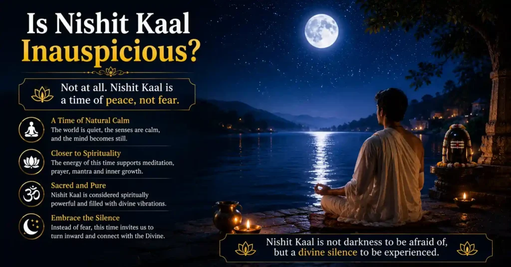 Nishit Kaal significance as a peaceful and spiritually uplifting time of night